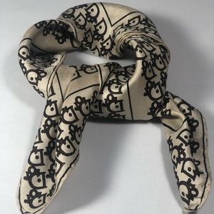 Dior Monogram Scarf in Cream